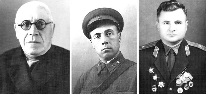 Авдеев П.П., Церулев Д.И., Пивоваров К.Т.: военные комиссары разных лет Авдеев П.П., Церулев Д.И., Пивоваров К.Т.: военные комиссары разных лет