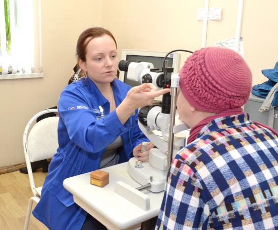 На приеме у офтальмолога