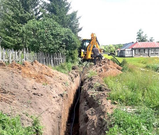 В настоящее время работы по прокладке водопровода в Канерге завершены