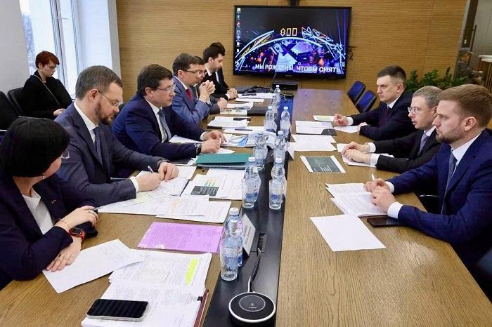 Глеб Никитин провел рабочую встречу с руководителем Федеральной антимонопольной службы РФ Максимом Шаскольским